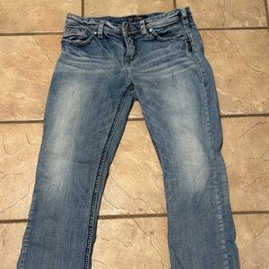 Silver Suki W32 / L31 99% Cotton 1% Elastaine 40" Length